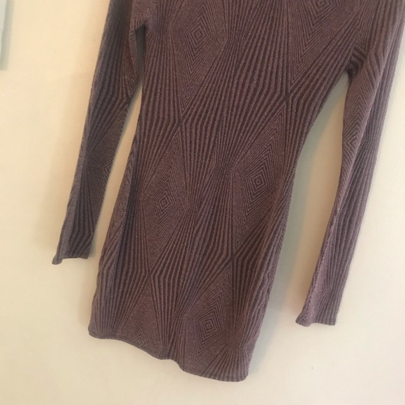 FOREVER 21 Plunge Bodycon Dress Patterned Sz M - Picture 5 of 9